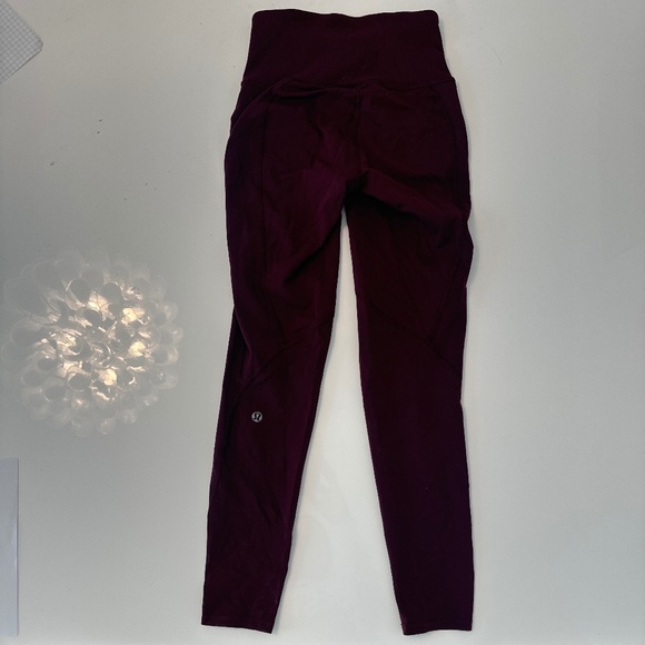 Lululemon Burgundy leggings - Picture 1 of 1